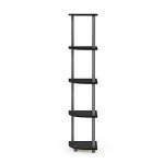 Furinno 5-Tier Corner Display Rack - Black/Grey