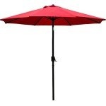 Sunnyglade 9' Red Patio Umbrella for Mancave