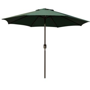 Dark Green 9' Patio Umbrella with Tilt & Crank