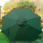 Dark Green 9' Patio Umbrella with Tilt & Crank