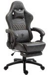 Vintage Style Gaming Chair with Massage Support