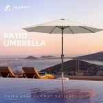 9FT Patio Umbrella with Tilt & Crank – Beige