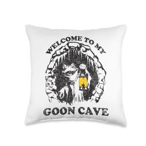 Goon Cave Throw Pillow for Ultimate Chill Time