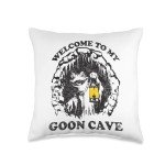 Goon Cave Throw Pillow for Ultimate Chill Time