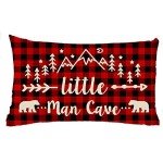 Wild Animals Man Cave Throw Pillow Cover 12x20
