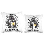 Goon Cave Throw Pillow for Ultimate Chill Time