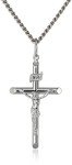 Sterling Silver Crucifix Pendant Necklace for Men