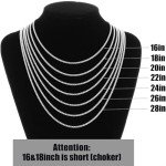 Men's Silver Cross Necklace with Box Chain