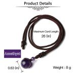 3pcs Natural Healing Crystals Necklace Set