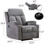 Comfy Recliner Chair with Massage and Heat