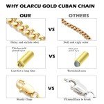 18K Gold Plated Cuban Link Chain Necklace for Men