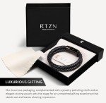 Men's Double Strand Black Leather Bracelet