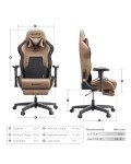 Ergonomic Racing Style Gaming Chair with Footrest