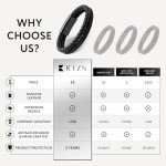 Men's Double Strand Black Leather Bracelet