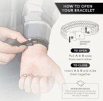 Men's Double Strand Black Leather Bracelet