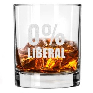 Patriots Cave 0% Liberal Bourbon Whiskey Glass