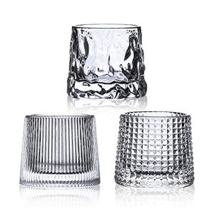 Premium Crystal Whiskey Glasses Set of 3
