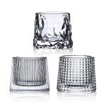 Premium Crystal Whiskey Glasses Set of 3