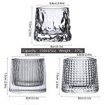 Premium Crystal Whiskey Glasses Set of 3