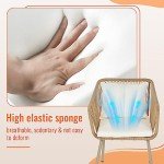 White 3-Piece Outdoor Rattan Bistro Set