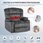 YI DANICA Modern Heated Massage Recliner Chair