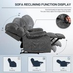 YI DANICA Modern Heated Massage Recliner Chair