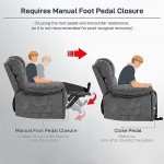 YI DANICA Modern Heated Massage Recliner Chair