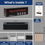 Tabletop Fire Pit for S'mores and Roasting