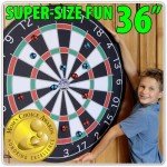 Giant 36" Dart Board for Family Fun