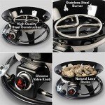 21-Inch Portable 58,000 BTU Propane Fire Pit