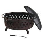 Sunnydaze 36-Inch Bronze Wood-Burning Fire Pit