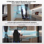 GTRACING Bluetooth Gaming Chair with Speakers - Blue