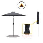 7.5 ft Tilted Patio Umbrella in Anthracite