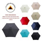 7.5 ft Tilted Patio Umbrella in Anthracite