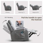 Comfy Recliner Chair with Massage and Heat