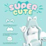Cat Ear Gaming Chair with Massage Support