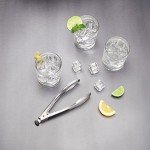 Brushed Stainless Steel Ice Bucket with Tongs