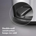 Brushed Stainless Steel Ice Bucket with Tongs