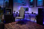 Ergonomic Grey Gaming Chair with Recline Feature