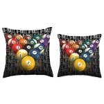 8-Ball Pool Team Throw Pillow for Mancaves