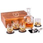 Personalized Whiskey Decanter Set with Glasses