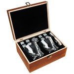 Whiskey Glass Set with Chilling Stones & Coasters