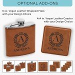 Personalized Whiskey Glass Set for Men - 2 Pack