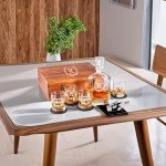 Personalized Whiskey Decanter Set with Glasses