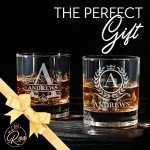Personalized Whiskey Glass Set for Men - 2 Pack