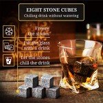 Whiskey Glass Set with Chilling Stones & Coasters