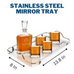 Personalized Whiskey Decanter Set with Glasses