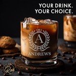 Personalized Whiskey Glass Set for Men - 2 Pack