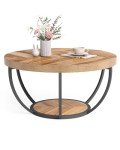 LITTLE TREE 32” Round Industrial Coffee Table