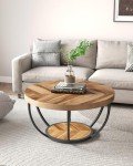 LITTLE TREE 32” Round Industrial Coffee Table